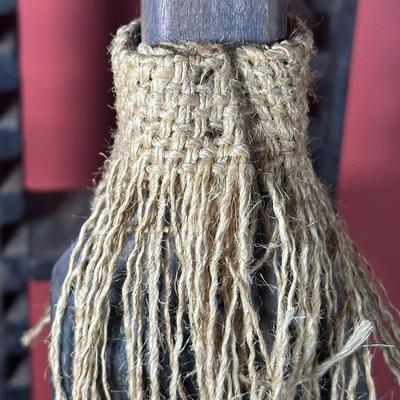 LOT 107C: African Hand Carved Wooden Cd Holder