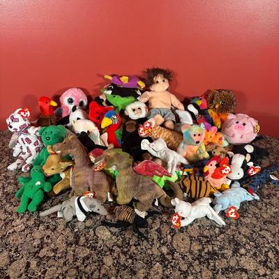 LOT 108C: Huge Collection Of Beanie Babies & More