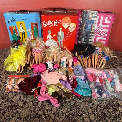 LOT 109C: Barbie Collection - Barbie & Ken Carrying Case, Accessories & More