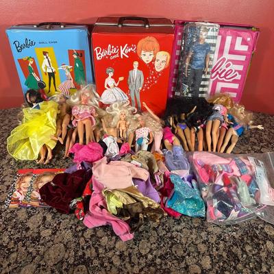 LOT 109C: Barbie Collection - Barbie & Ken Carrying Case, Accessories & More