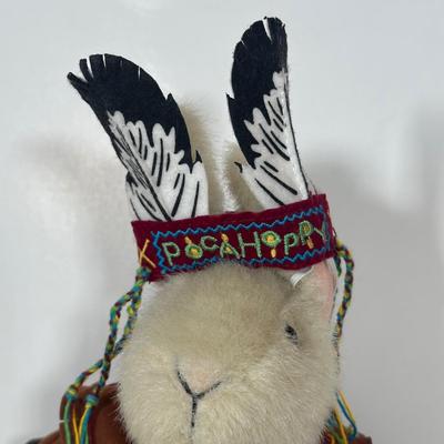 LOT 113C: NWOT Muffy Vanderbear Pocahoppy Pocahontas Plush Rabbit , Indien Art Eskimo, Native American Sacagawea Doll Baby Pompey by...