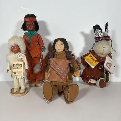 LOT 113C: NWOT Muffy Vanderbear Pocahoppy Pocahontas Plush Rabbit , Indien Art Eskimo, Native American Sacagawea Doll Baby Pompey by...