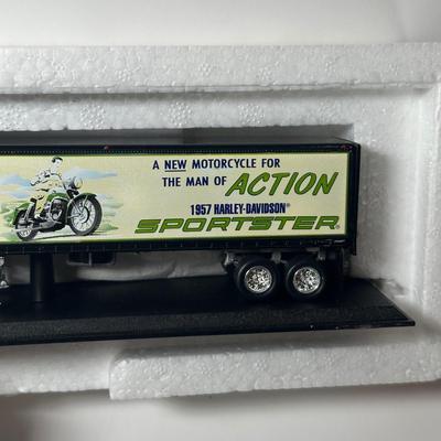 LOT 114C: Three New in Box Matchbox/Harley Davidson Die Cast Tractor Trailers
