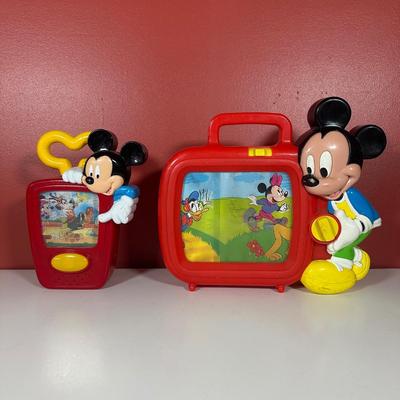 LOT 116C: Disney Collectibles - Wind Up Musical Toy, Figures, Buzz Lightyear Plush Toys & More