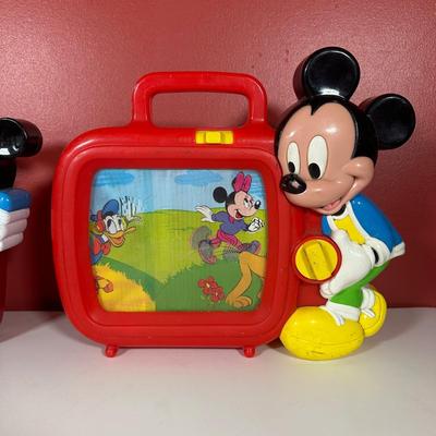 LOT 116C: Disney Collectibles - Wind Up Musical Toy, Figures, Buzz Lightyear Plush Toys & More