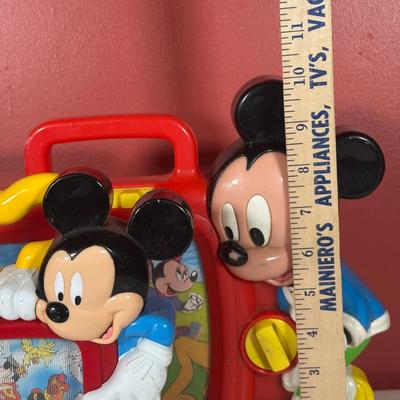 LOT 116C: Disney Collectibles - Wind Up Musical Toy, Figures, Buzz Lightyear Plush Toys & More