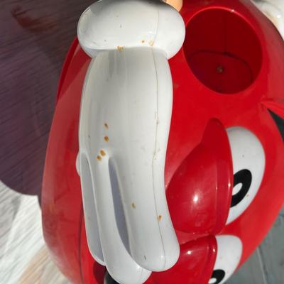 LOT 120C: Red M&M Candy Store Display Dispenser Candy Holder