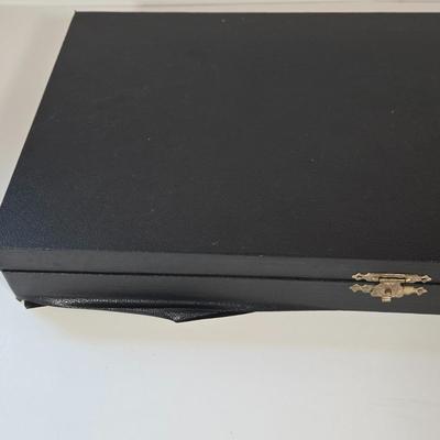 LOT 143B : MID CENTURY MIDDLE EASTERN LEBANESE CARVED PHOENIX BIRD CUTLERY SET & Mother of pearl fondue skewers l