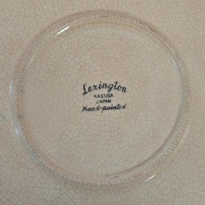 LOT 144B: Fall Leaves Serving Platter, Acorn Cookie Jar, and Cherry Pie Baking Dish