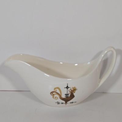 LOT 146B: Rooster Soup Tureen Made in Italy, Cookie Jar, Serving Dishes, Gravy Boat, and Three Small Sitting Hens