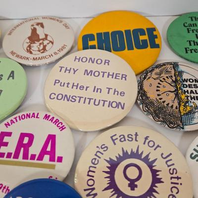 LOT 148B: Numerous Women's Liberation Movement Buttons