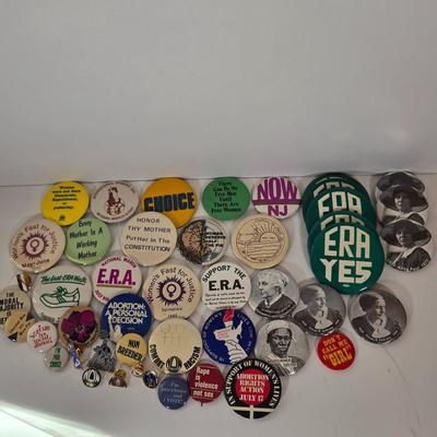LOT 148B: Numerous Women's Liberation Movement Buttons