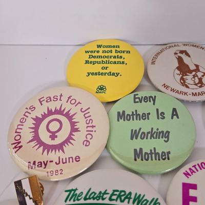 LOT 148B: Numerous Women's Liberation Movement Buttons