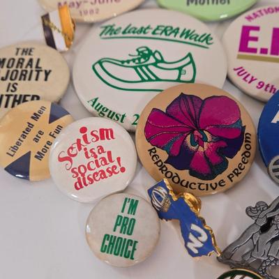 LOT 148B: Numerous Women's Liberation Movement Buttons