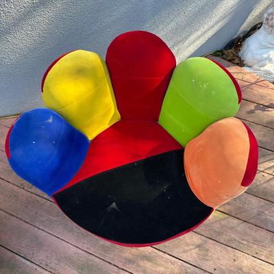 LOT 153C: Two Multicolor Lumisource Mitt Chairs