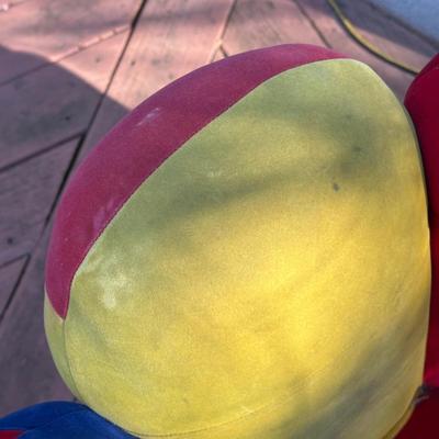 LOT 153C: Two Multicolor Lumisource Mitt Chairs