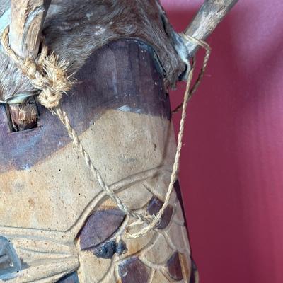 LOT 154C: Two Large Hand Carved African Drums