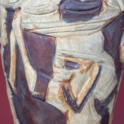 LOT 154C: Two Large Hand Carved African Drums