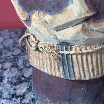 LOT 154C: Two Large Hand Carved African Drums