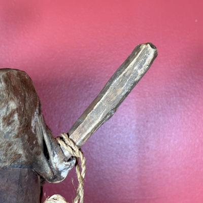 LOT 154C: Two Large Hand Carved African Drums