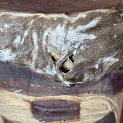 LOT 154C: Two Large Hand Carved African Drums