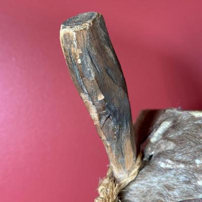 LOT 154C: Two Large Hand Carved African Drums