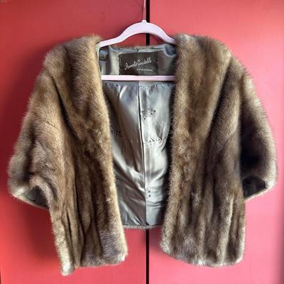 LOT 155C: Arnold Constable Mink Fur Shawl