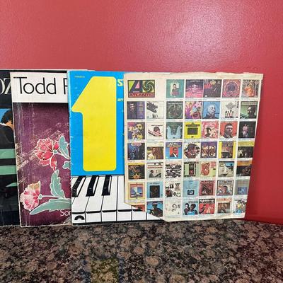 LOT 156C: Collection Of Records, Sheet Music, Record Stands & 8 track tapes