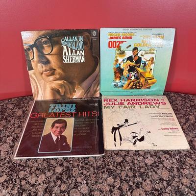 LOT 156C: Collection Of Records, Sheet Music, Record Stands & 8 track tapes