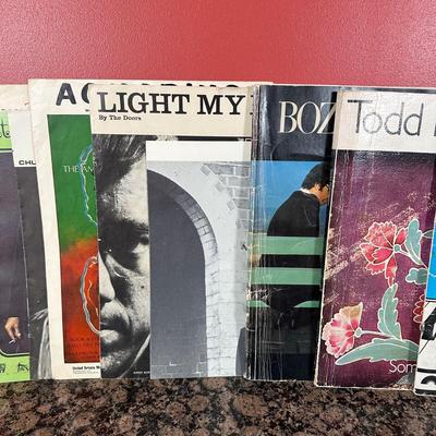 LOT 156C: Collection Of Records, Sheet Music, Record Stands & 8 track tapes