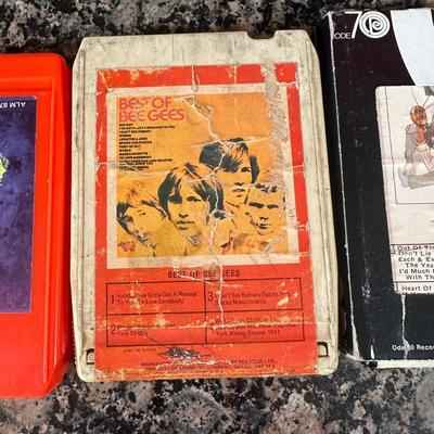 LOT 156C: Collection Of Records, Sheet Music, Record Stands & 8 track tapes