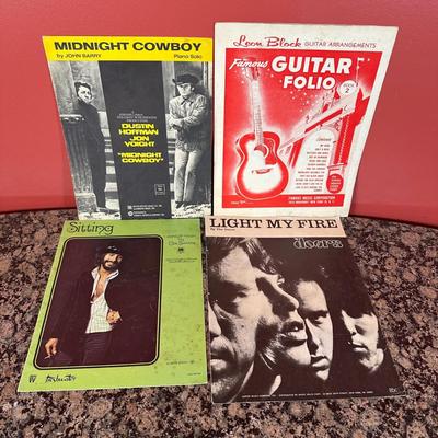 LOT 156C: Collection Of Records, Sheet Music, Record Stands & 8 track tapes