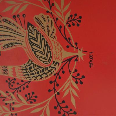 LOT 166B: Vintage 1960's Maxey Peacock Metal Snack Trays & more - Various Sizes