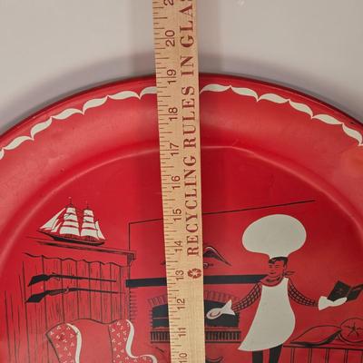 LOT 166B: Vintage 1960's Maxey Peacock Metal Snack Trays & more - Various Sizes