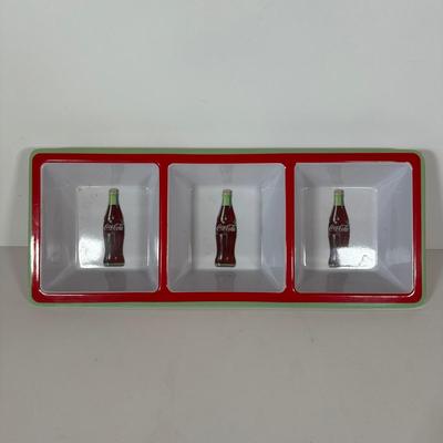 LOT 175C: Coca Cola Decor - Cups, Straws, Mini Clock & More