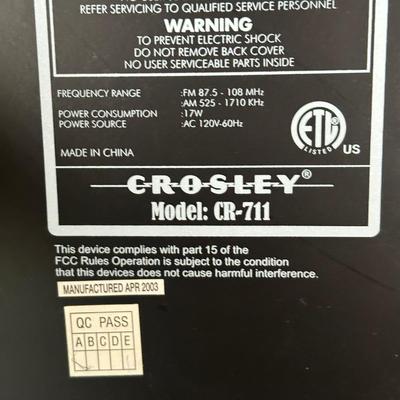 LOT 176C: Crosley Radio/Record Player Model CR-711