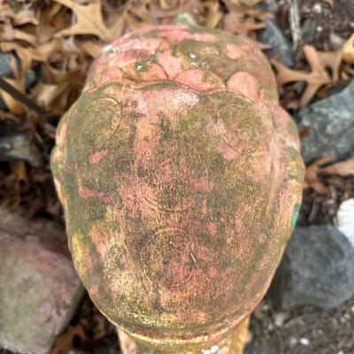 LOT 179C: 16” Tall Concrete Fish Garden Fountain