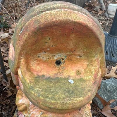 LOT 179C: 16” Tall Concrete Fish Garden Fountain