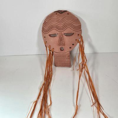 LOT 184B: Handmade Clay Mask Wall Hanging