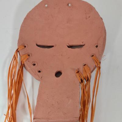 LOT 184B: Handmade Clay Mask Wall Hanging
