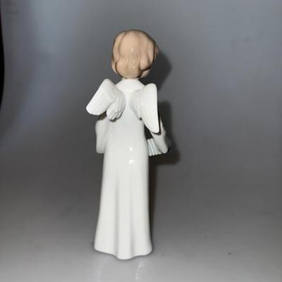 Vintage NAO by Lladro 1977 Guardian Angel with Harmonica Accordion figurine