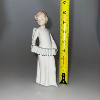 Vintage NAO by Lladro 1977 Guardian Angel with Harmonica Accordion figurine