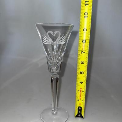 Waterford 12 Days Of Christmas Swan Champagne Flute set of 2