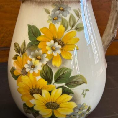 Lot of Two Floral Pitchers & Bowls