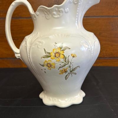 Lot of Two Floral Pitchers & Bowls