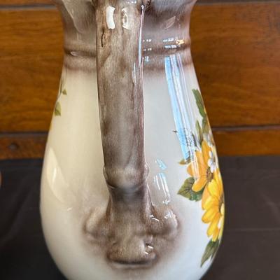 Lot of Two Floral Pitchers & Bowls