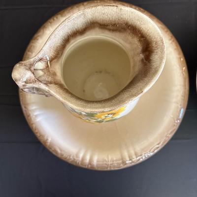 Lot of Two Floral Pitchers & Bowls