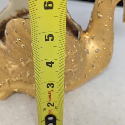 Vintage Decor 22 K Weeping Bright Gold Swan #74 (HW)