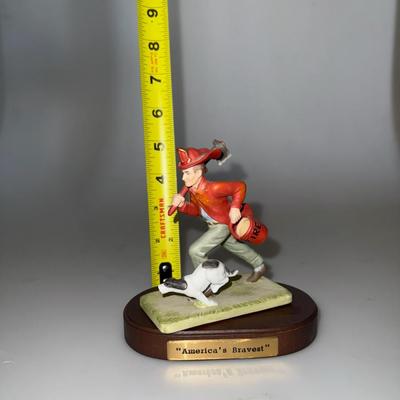 1992 Norman Rockwell "The Fireman" Figurine