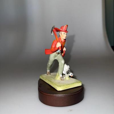 1992 Norman Rockwell "The Fireman" Figurine